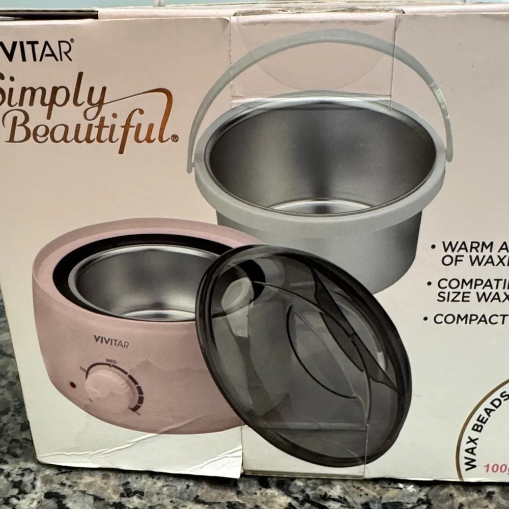 Wax Warmer with Pink Wax Beads vivitar NWT